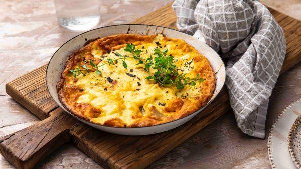 Frittata with Porchetta & Truffle Cheese - That's Amore Cheese